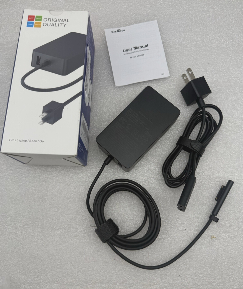 65W Replacement AC Adapter MDSF65 For Microsoft Surface Pro 11, 10 NEW *read...
